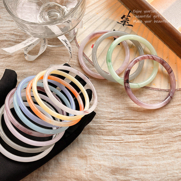 colorful bangles, liuli bangle, color glazed bangle